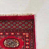 25035-Bokhara Hand-Knotted/Handmade Pakistani Rug/Carpet Tribal/Nomadic Authentic/ Size/: 6'1" x 2'0"