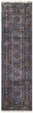 25056-Royal Bokhara Hand-Knotted/Handmade Pakistani Rug/Carpet Tribal/Nomadic Authentic/ Size: 6'8" x 2'8"/203cm x 81cm