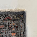 25056-Royal Bokhara Hand-Knotted/Handmade Pakistani Rug/Carpet Tribal/Nomadic Authentic/ Size: 6'8" x 2'8"/203cm x 81cm