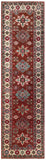 25285-Kazak Hand-Knotted/Handmade Afghan Rug/Carpet Tribal/Nomadic Authentic/ Size: 9’8” x 2’9”