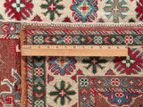 25285-Kazak Hand-Knotted/Handmade Afghan Rug/Carpet Tribal/Nomadic Authentic/ Size: 9’8” x 2’9”