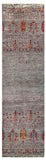 25023- Chobi Ziegler Afghan/Handmade/Hand-Knotted Contemporary/Traditional/Size: 10'2" x 2'9"/310cm x 84cm
