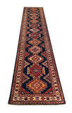 24999-Royal Kazak Hand-Knotted/Handmade Afghan Rug/Carpet Tribal/Nomadic Authentic/ Size/: 13’0” x 2’9”