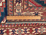 24999-Royal Kazak Hand-Knotted/Handmade Afghan Rug/Carpet Tribal/Nomadic Authentic/ Size/: 13’0” x 2’9”/396cm x 84cm