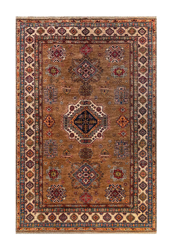 25331- Royal Chobi Ziegler Afghan Hand-Knotted Contemporary/Traditional/Size: 9'1" x 5'10"