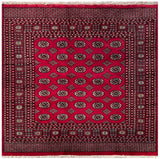 25332-Bokhara Hand-Knotted/Handmade Pakistani Rug/Carpet Tribal/Nomadic Authentic/ Size: 6'3" x 6'2"