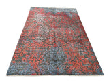 22255 - Indian Hand-knotted/Hand-weaved Rug/Modern/Carpet Authentic/Classic/Contemporary/Modern/Size: 7'9" x 5'4"