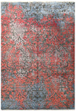 22255 - Indian Hand-knotted/Hand-weaved Rug/Modern/Carpet Authentic/Classic/Contemporary/Modern/Size: 7'9" x 5'4"