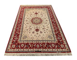 19781-Isfahan Hand-Knotted/Handmade Persian Rug/Carpet Traditional Authentic/Size: 7'7''x 5'2''