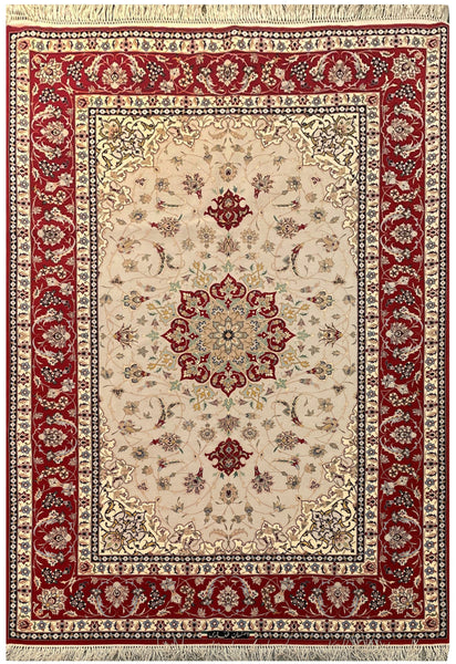 19781-Isfahan Hand-Knotted/Handmade Persian Rug/Carpet Traditional Authentic/Size: 7'7''x 5'2''