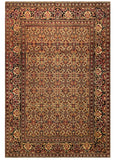 19424 - Tehran Antique  Hand-Knotted/Handmade Persian Rug/Carpet Traditional Authentic/ Size: 6'11"x 4'10"