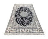19557-Nain Hand-Knotted/Handmade Persian Rug/Carpet Traditional Authentic/ Size: 8'4" x 5'3"