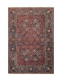 22101b-Kashan Hand-Knotted/Handmade Persian Rug/Antique-1930/Carpet Traditional/Authentic/Size: 6'6" x 4'3"