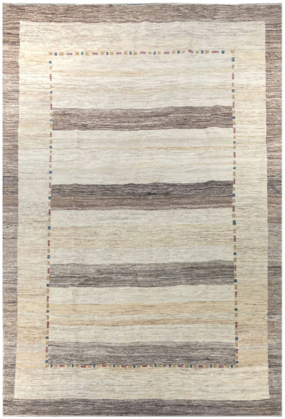 15203-Lori Gabbeh Hand-Knotted/Handmade Persian Rug/Carpet Tribal/Nomadic/Authentic/ Size: 9'7"x 6'7"