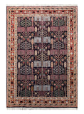 22586 - Kazak Hand-Knotted/Handmade Afghan Tribal/Nomadic Authentic/Size: 9'9" x 6'9"