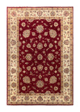 19273-Chobi Ziegler Hand-Knotted/Handmade Afghan Rug/Carpet Tribal/Nomadic Authentic/ Size: 8'1" x 4'9"