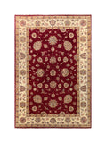 19273-Chobi Ziegler Hand-Knotted/Handmade Afghan Rug/Carpet Tribal/Nomadic Authentic/ Size: 8'1" x 4'9"