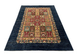 19304-Chobi Ziegler Hand-Knotted/Handmade Afghan Rug/Carpet Tribal/Nomadic Authentic/ Size: 7'7" x 5'9"