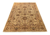 20674 -Chobi Ziegler Hand-knotted/Handmade Afghan Rug/Carpet Traditional Authentic/ Size: 7'7" x 5'8"