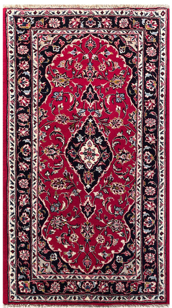 22245 - Kashan Handmade/Hand-Knotted Persian Rug/Traditional/Carpet Authentic/Size: 4'8" x 2'7"