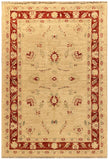 19217-Chobi Ziegler Hand-knotted/Handmade Afghan Rug/Carpet Tribal/Nomadic Authentic/ Size: 4'11''x 2'9''