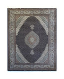 23358- Tabriz Persian Hand-knotted Authentic/Traditional Carpet/Rug Silk-made Signed-piece/Size: 10'0" x 7'7"