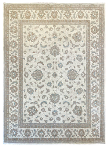 21071-Royal Chobi Ziegler Hand-knotted/Handmade Afghan Rug/Carpet Traditional Authentic/ Size: 11'11" x 8'10"