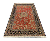 19782-Isfahan Hand-Knotted/Handmade Persian Rug/Carpet Traditional Authentic/ Size: 7'7''x 4'9''