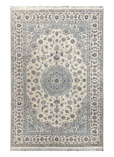 20566-Nain Habibian Hand-Knotted/Handmade  Persian Rug/Carpet Traditional Authentic/ Size: 8'0" x 5'3"