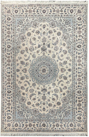 20566-Nain Habibian Hand-Knotted/Handmade  Persian Rug/Carpet Traditional Authentic/ Size: 8'0" x 5'3"