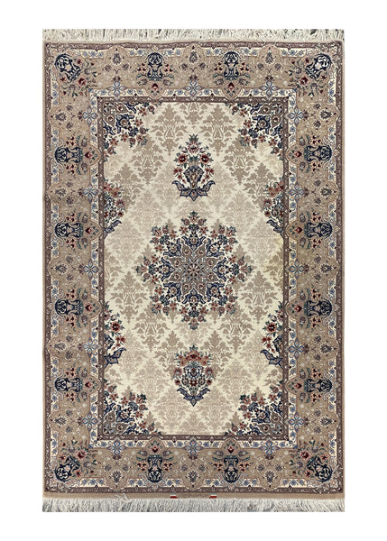 20872-Isfahan Hand-Knotted/Handmade Persian Rug/Carpet Traditional Authentic/ Size: 7'9''x 5'0''