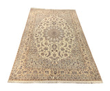 14581 - Nain Persian Hand-Knotted Authentic/Traditional Carpet/Rug/ Size: 8'6" x 5'5"