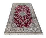 19558-Nain Hand-Knotted/Handmade Persian Rug/Carpet Traditional Authentic/ Size: 8'3" x 5'1"