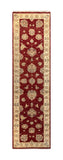 19338-Chobi Ziegler Handmade/Hand-knotted Afghan Rug/Carpet Tribal/Nomadic Authentic/ Size: 10'0" x 2'9"