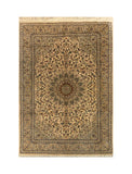 11813 - Ghom Persian Hand-knotted/Persian Authentic/Traditional Carpet/Rug Silk-made Signed-piece/ Size: 6'8" x 4'7"