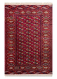 20512-Turkmen Hand-Knotted/Handmade Persian Rug/Carpet Traditional/Authentic/ Size: 6'6" x 4'4"