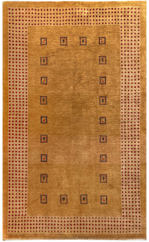 15262-Lori Gabbeh Hand-Knotted/Handmade Persian Rug/Carpet Tribal/Nomadic/Authentic/ Size: 6'4" x 3'10"