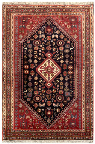 15212-Abadeh Hand-Knotted/Handmade Persian Rug/Carpet Traditional/Authentic/ Size: 5'0" x 3'3"