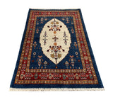 15494-Lori Gabbeh hand-Knotted/Handmade Persian Rug/Carpet Tribal/Nomadic Authentic/ Size:  5'4" x 3'7"