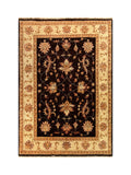 20637 -Chobi Ziegler Hand-knotted/Handmade Afghan Rug/Carpet Traditional Authentic/ Size: 5'1" x 3'3"