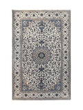 15018 - Nain Persian Hand-Knotted Authentic/Traditional Carpet/Rug Silk-made 10'4" x 6'7"