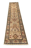 19350-Chobi Ziegler Handmade/Hand-knotted Afghan Rug/Carpet Tribal/Nomadic Authentic/ Size: 10'9" x 2'8"