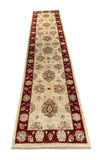 19308-Chobi Ziegler Hand-Knotted/Handmade Afghan Rug/Carpet Tribal/Nomadic Authentic/ Size: 11'9" x 2'8"