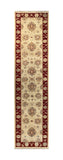19308-Chobi Ziegler Hand-Knotted/Handmade Afghan Rug/Carpet Tribal/Nomadic Authentic/ Size: 11'9" x 2'8"