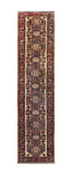 25357- Kazak Afghan Hand-knotted Contemporary/Modern Nomadic/Tribal Carpet/Rug/ 11'4" x 2'9"