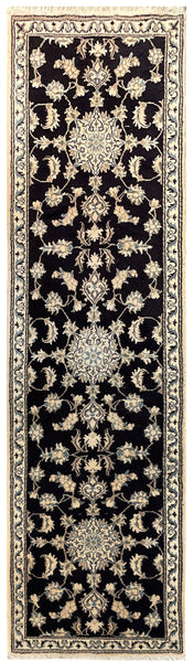 22058 - Nain Hand-Knotted/Handmade Persian Rug/Carpet Traditional Authentic/Size: 10'1" x 2'8"
