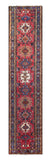 25359- Hamadan Hand-Knotted/Handmade Persian Rug/Carpet Traditional Authentic Size: 12'9" x 2'9"