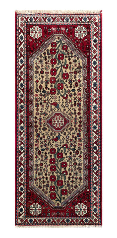 22069 - Abadeh Hand-Knotted/Handmade Persian Rug/Carpet Tribal/Nomadic/Authentic/Size: 5'1" x 2'1"