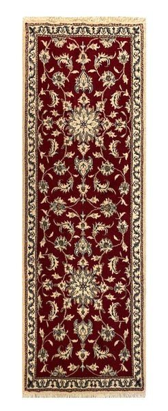 22057 - Nain Hand-Knotted/Handmade Persian Rug/Carpet Traditional Authentic/Size: 6'4" x 2'8"