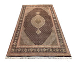 14617 - Tabriz Persian Hand-knotted Authentic/Traditional Carpet/Rug Silk-made Signed-piece/Size/: 10'4" x 6'7"